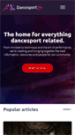 Mobile Screenshot of dancesportlife.com