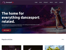 Tablet Screenshot of dancesportlife.com